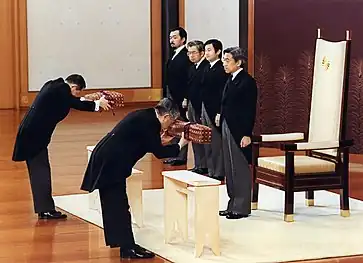 Succession Ceremony of the Sword and Seal of the 125th Emperor Akihito.