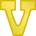 Gold "V" device for third award (standard device for the U.S. Navy and U.S. Marine Corps before December 2016)