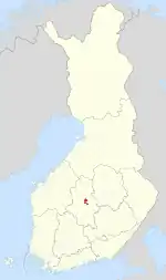 Location of Äänekosken mlk in Finland