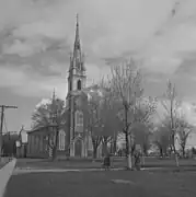 Deschaillons-sur-Saint-Laurent church (burnt down in 1982)