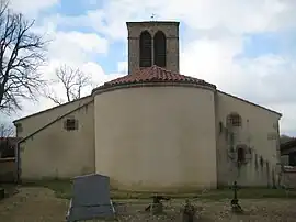 The church in Peslières