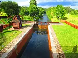 Mikaszówka Lock on the Augustów Canal in Mikaszówka