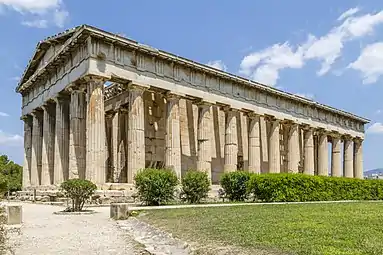 Temple of Hephaestus on the Agoraios Kolonos Hill, Athens, Greece, c.449 BC, unknown architect