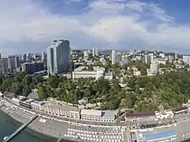 Aerial view of Sochi