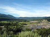 View of the Argun River (Shali district) in relative proximity to the village of Chiri-Yurt