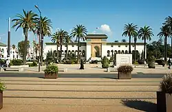 Mohammed V Square looking toward the Court of First Instance