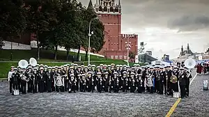 The combined Navy Band of Russia