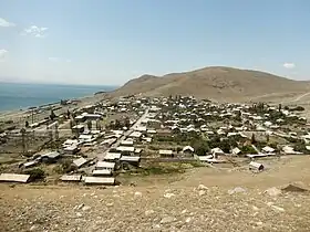 Shoghakat as viewed from atop the adjacent hill with chapel ruins