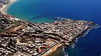 The general outlook of Old Acre, seen here in a present-day view from above, has changed little since 1799