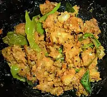 Banana with Lemon curry made in a house in Vijayawada, Andhra Pradesh, India