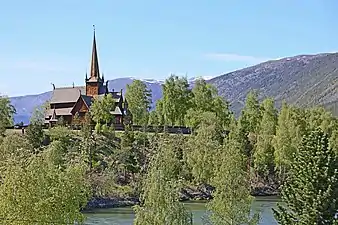 View of the church