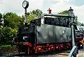 Number 01 118, a DRG Class 01 from the Historische Eisenbahn Frankfurt at the water crane in the coal yard.