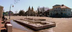 Kościuszko Square in Aleksandrów Łódzki