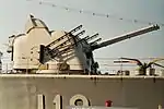 Swedish 12 cm akan m/50 bow-turret on Destroyer HSwMS Småland (J19) 2010.