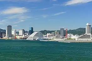 Skyline of Kobe from Kobe Bridge (2015)