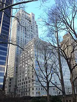 View of 15 Central Park West from Central Park