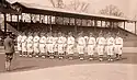 The 1917 Senators on the field at National Parkon Opening Day, April 20, 1917.