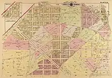 1919 map of American University Park.