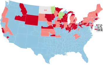 1938 House election results map