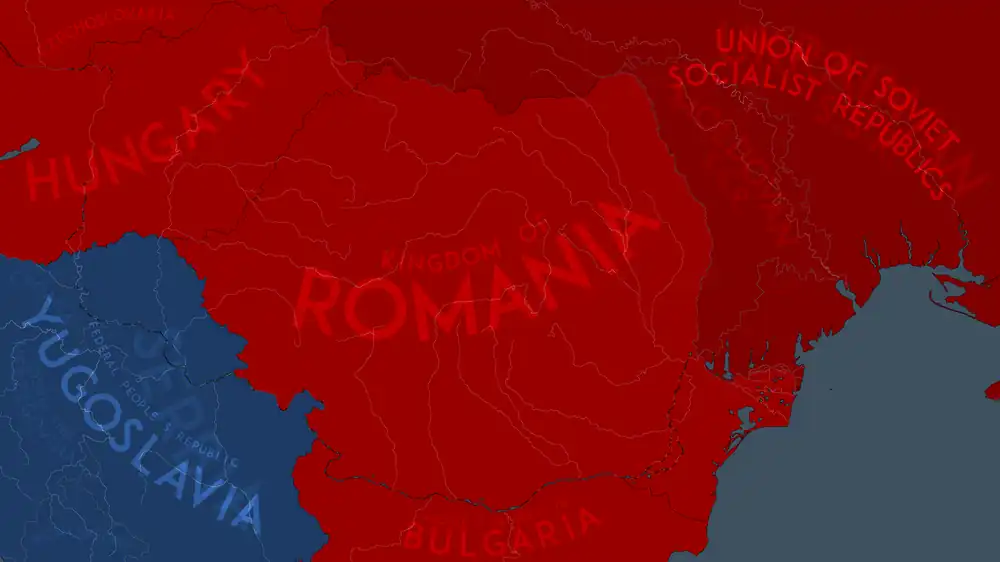 The Moldovan SSR after World War Two on 10 February 1947.