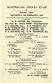 1954 AJC Queen Elizabeth Stakes showing raceday officials