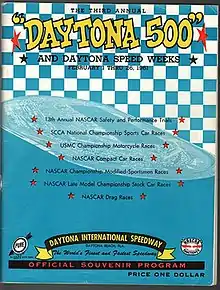 1961 Daytona 500 program cover