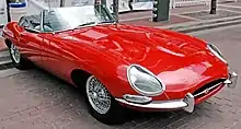 1963 Jaguar XK-E Roadster.