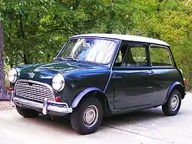 Restored 1963 Mk.I Austin Mini Super-Deluxe.