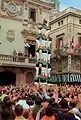 First quatre de vuit carregat by the Castellers de Vilafranca, 12/10/1969