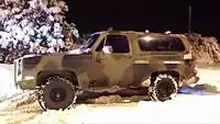 1984 M1009 CUCV in the snow