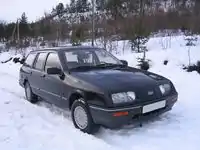 Ford Sierra estate, with original aero design, and front panel of higher-specification models