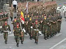 Belgian colours: French influence through common culture.