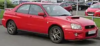 WRX sedan (first facelift) (with grey STI wheels)