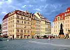 Rebuilt houses on New Market Square