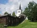 Revsund church with service visitor's stables