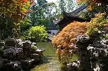 Image 29The Yuyuan Garden in Shanghai, China (created in 1559) shows all the elements of a classical Chinese garden – water, architecture, vegetation, and rocks. (from List of garden types)