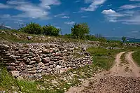 Fortress: a little south from the church.