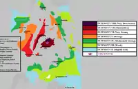 Intensity map during the earthquake