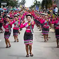 Dancers at a Yasothon festival