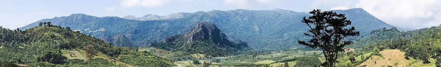 Karst formations from Rte 1148, Song Khwae District, Nan Province