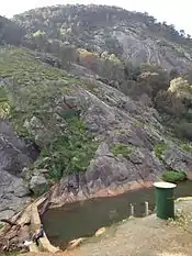 Weir in the Wongong Gorge.