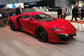 Lykan HyperSport at the 2016 Geneva Motor Show.