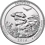 2016 America The Beautiful Quarters - Shawnee Illinois Reverse