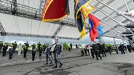 Burial procession saluted by Honour Guards of the Armed Force [zh]