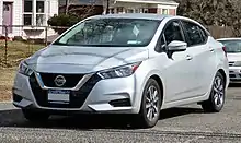 2020 Nissan Versa SV (US; pre-facelift)