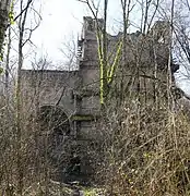 Crusher building (on the downhill side).