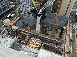 Excavation at the site of Central Park Tower in October 2015