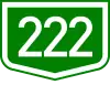 Main road 222 shield