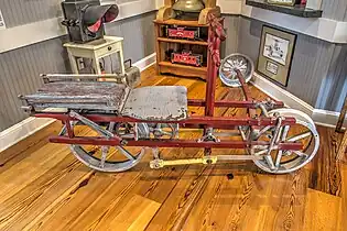 Sheffield velocipede at the Princeton Railroad Museum in Princeton, WV