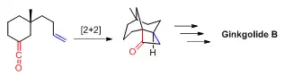 Tethered [2+2] reaction in the total synthesis of (+)  - Ginkgolide B